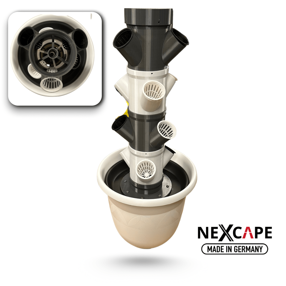Hydroponik Turm für 12 Pflanzen – Innovativer Indoor - Garten erweiterbar - NEXCAPE