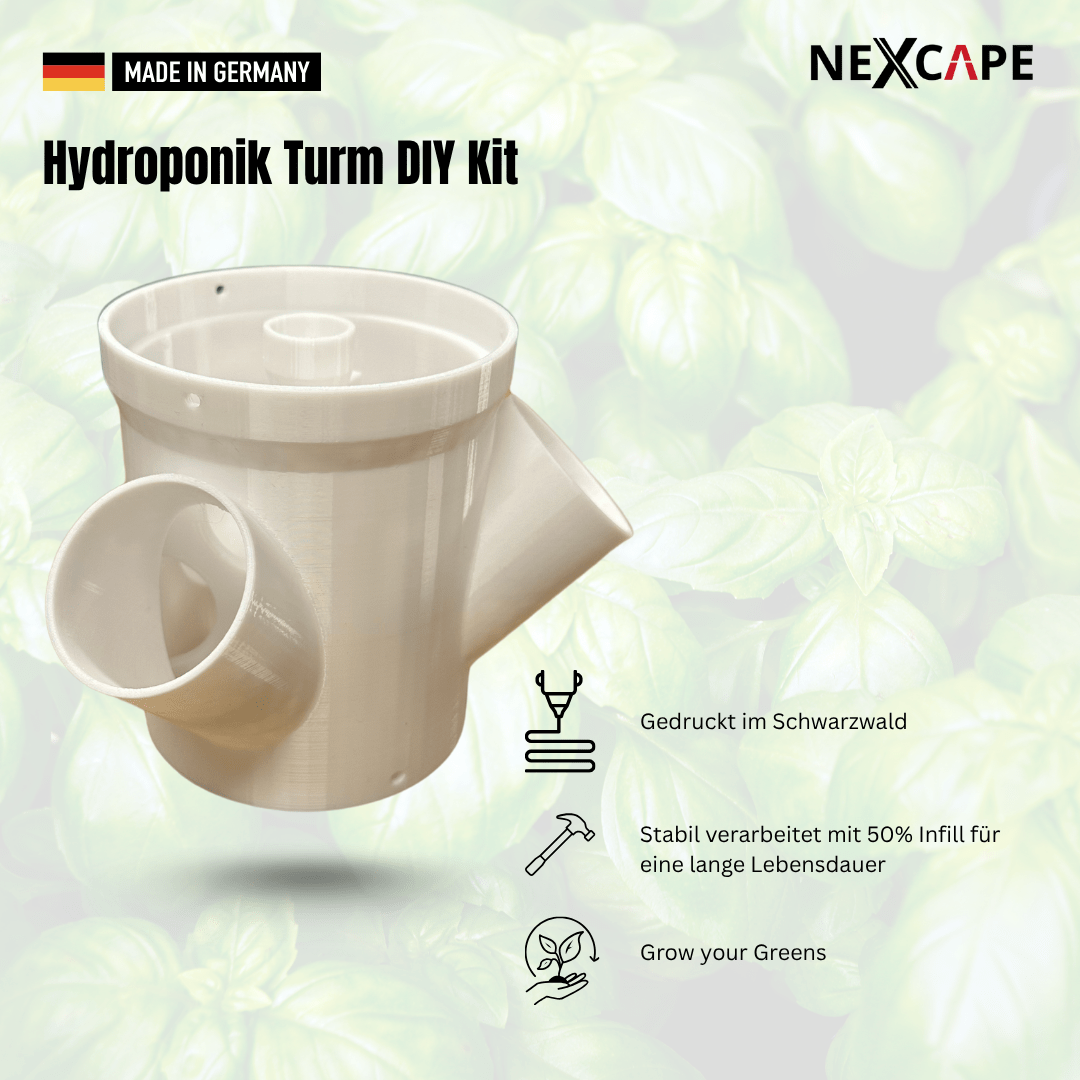 Hydroponik Turm für die Küche oder Terrasse für 6 Pflanzen Modular erweiterbar - NEXCAPE
