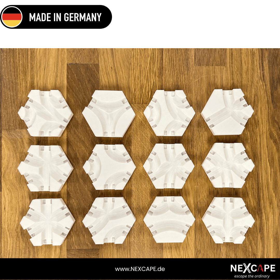 Passend für Gravitrax Murmelbahn Kurvensteine 12er Set - NEXCAPE