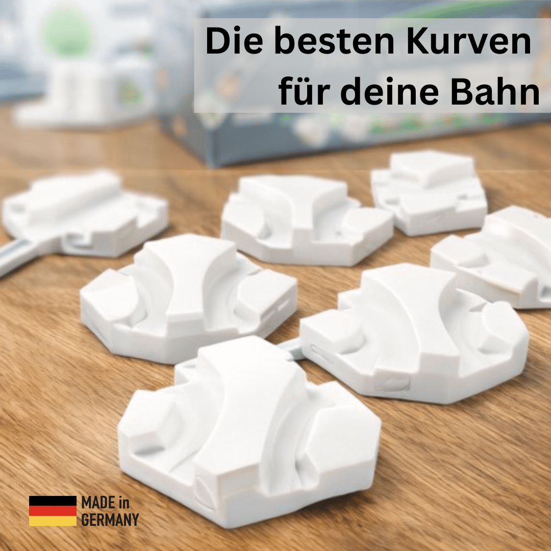 Passend für Gravitrax Murmelbahn Kurvensteine 9er Set - NEXCAPE