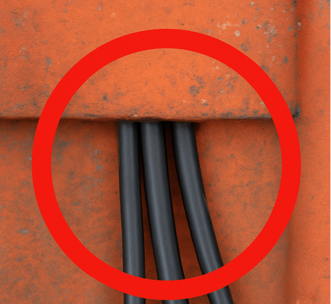 PV Kabel Dachdurchführung Ziegeldach 200mm für 2 & 4 PV - Kabel - NEXCAPE