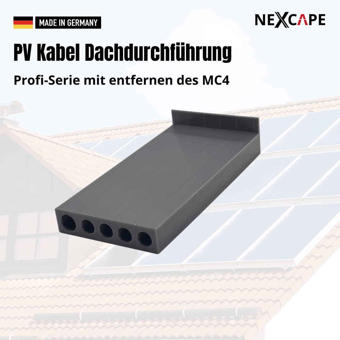 PV Kabeldurchführung Dachdurchführung Kabeldurchgang Ziegeldach - NEXCAPE