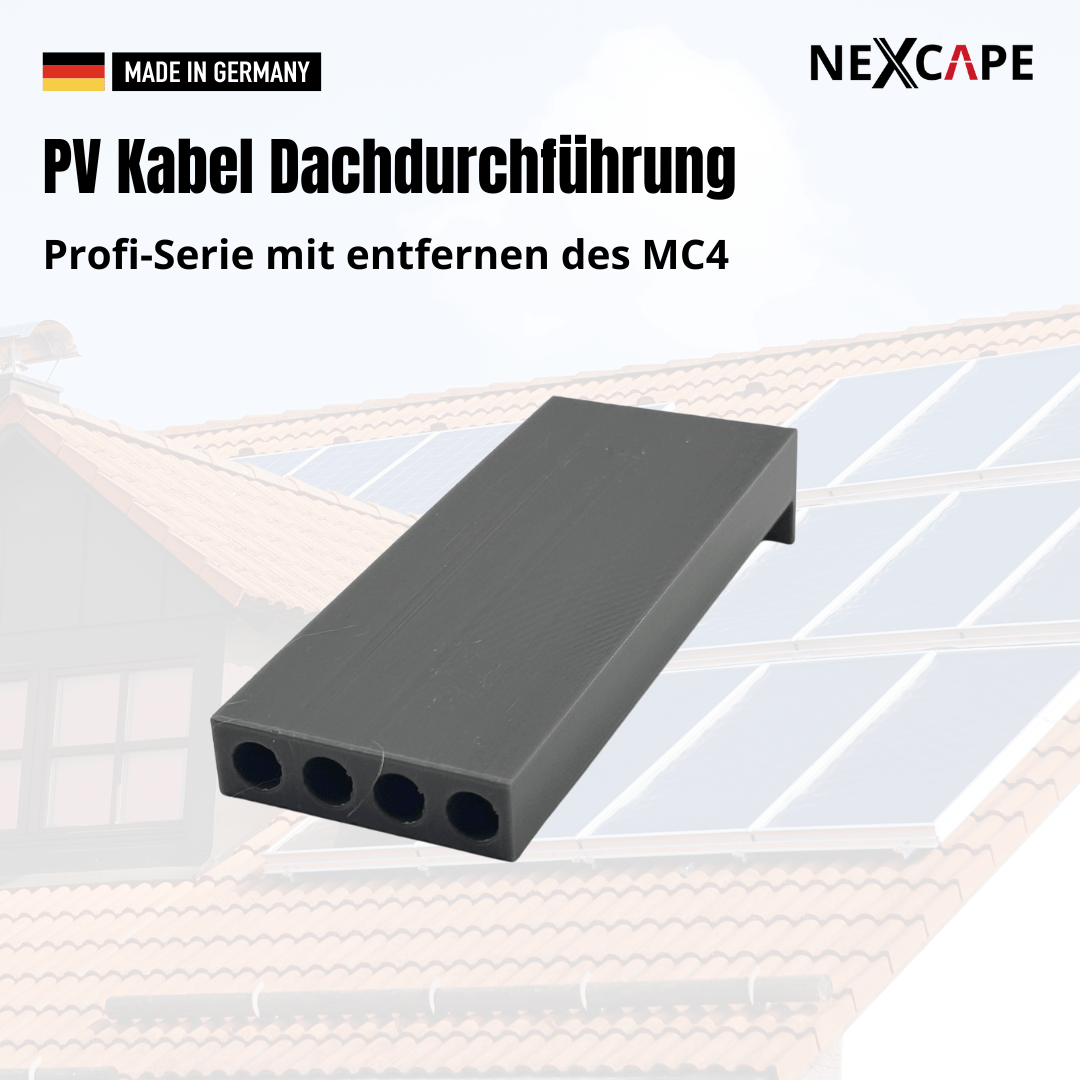 PV Kabeldurchführung Dachdurchführung Kabeldurchgang Ziegeldach - NEXCAPE