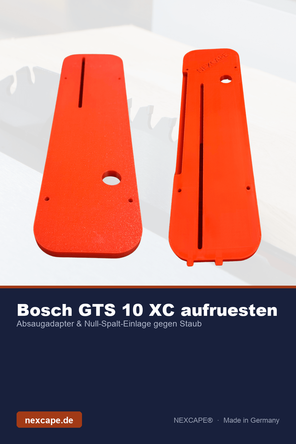 Bosch GTS 10 XC aufrüsten: Absaugadapter & Null-Spalt-Einlage gegen Staub und Ausrisse - NEXCAPE
