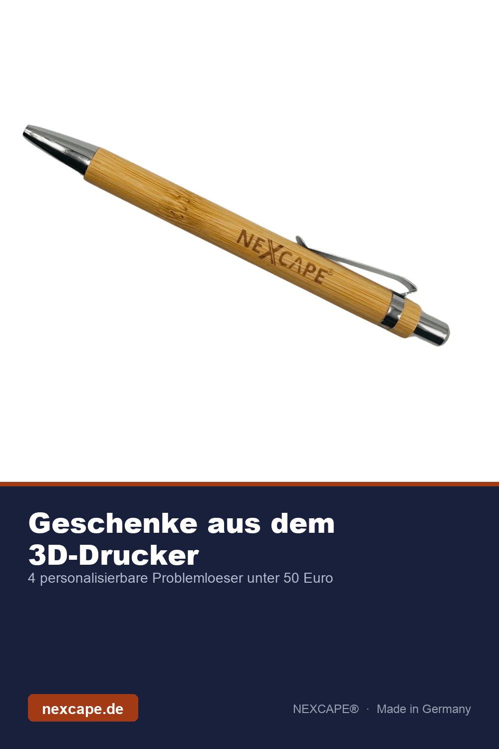 Geschenke aus der 3D-Werkstatt: 4 personalisierbare Problemlöser unter 50 € — Made in Germany - NEXCAPE