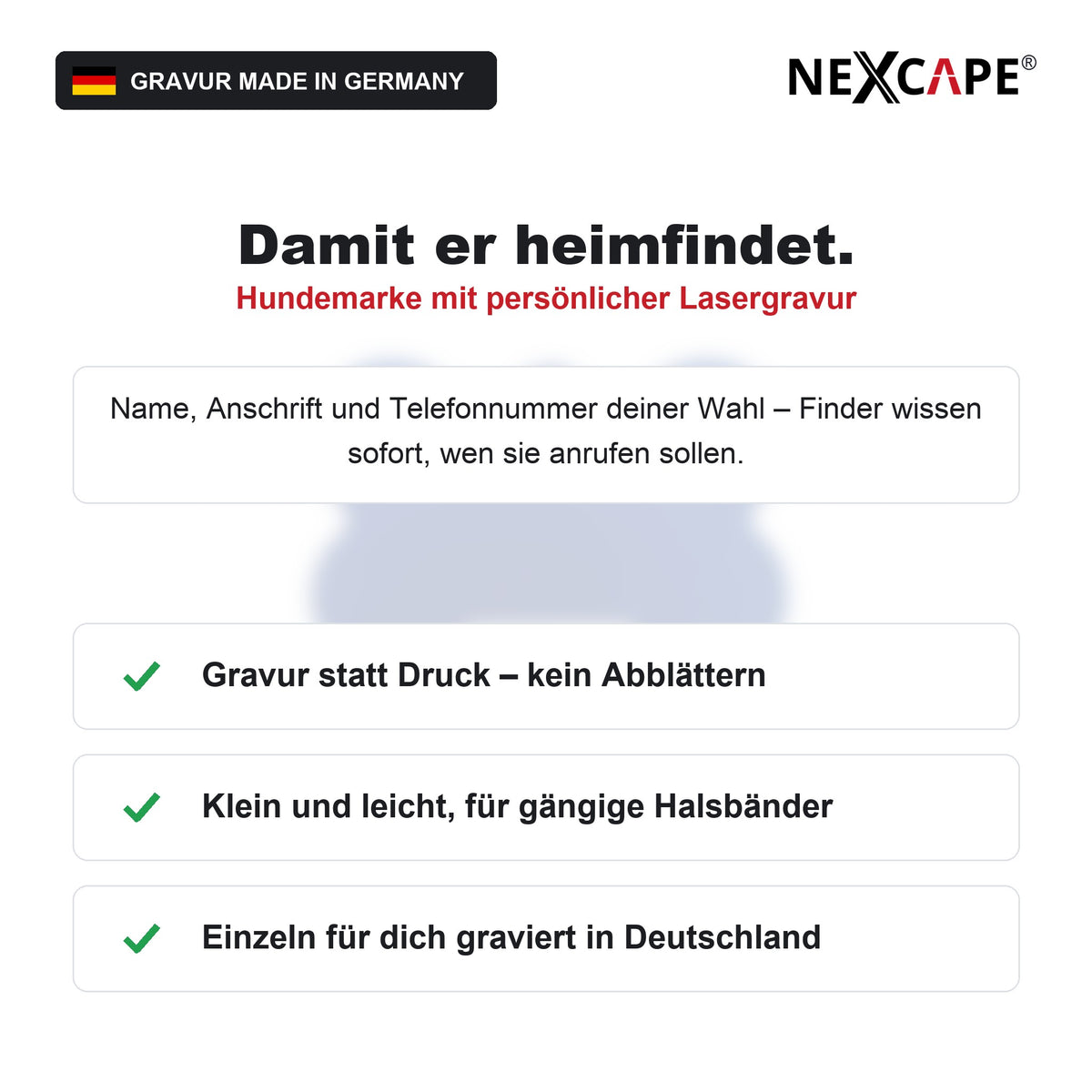 Hundemarke Personalisiert mit Anschrift des Herrchens – Vorteile im Überblick