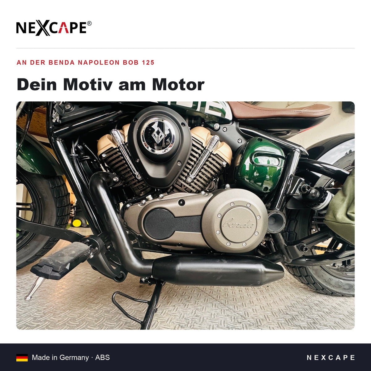 Getriebeabdeckung Personalisieren passend für Benda Napoleon Bob 125 – Technische Daten