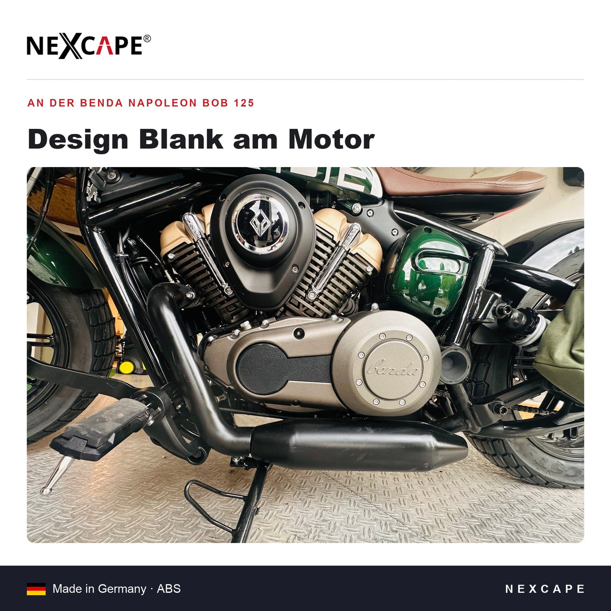 Getriebeabdeckung Blank passend für Benda Napoleon Bob 125 – Technische Daten