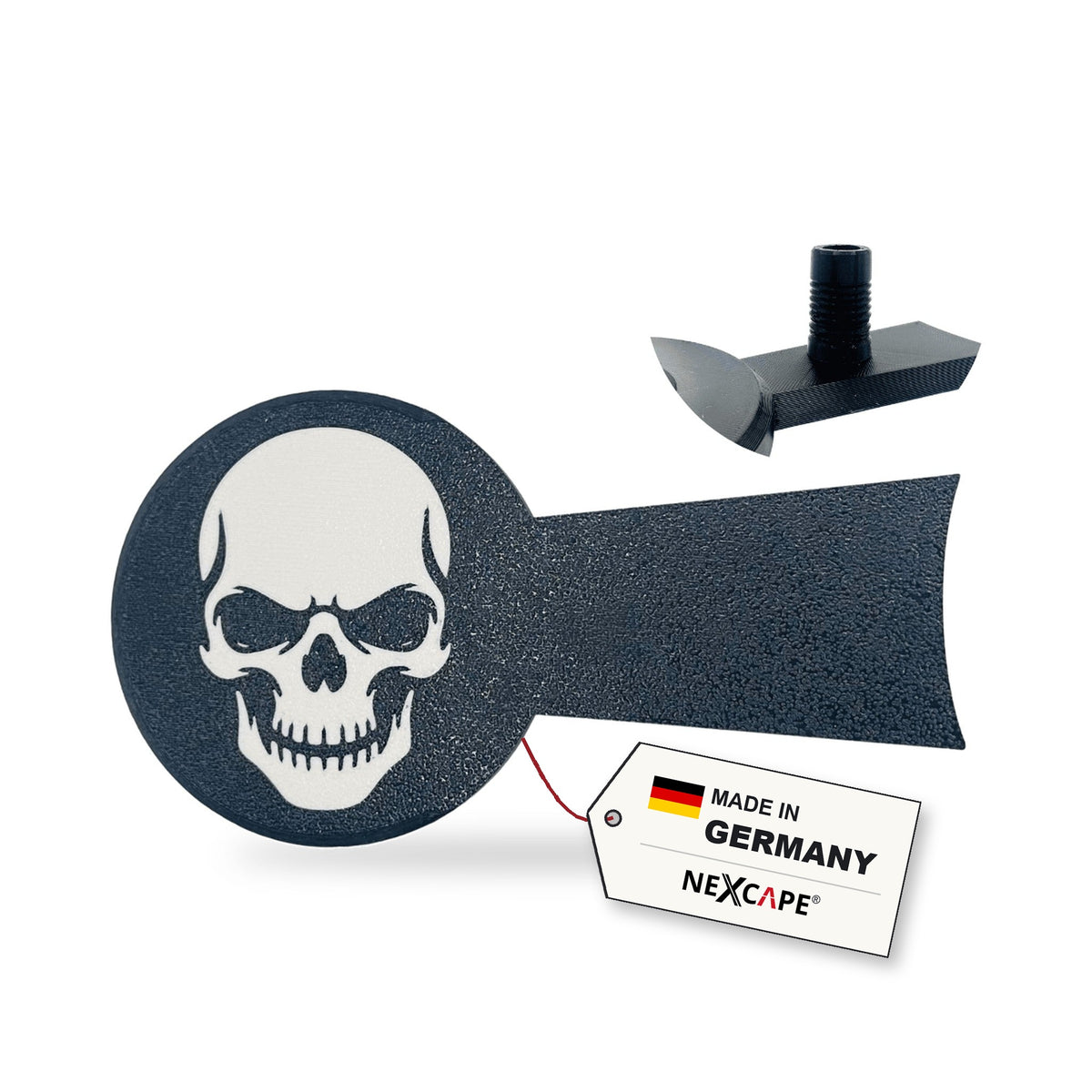 Getriebeabdeckung Skull 1 passend für Benda Napoleon Bob 125 – Produktansicht