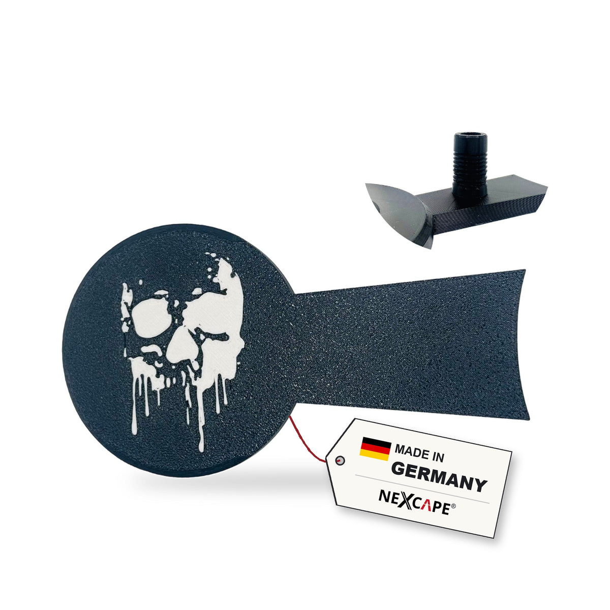 Getriebeabdeckung Skull 3 passend für Benda Napoleon Bob 125 – Produktansicht