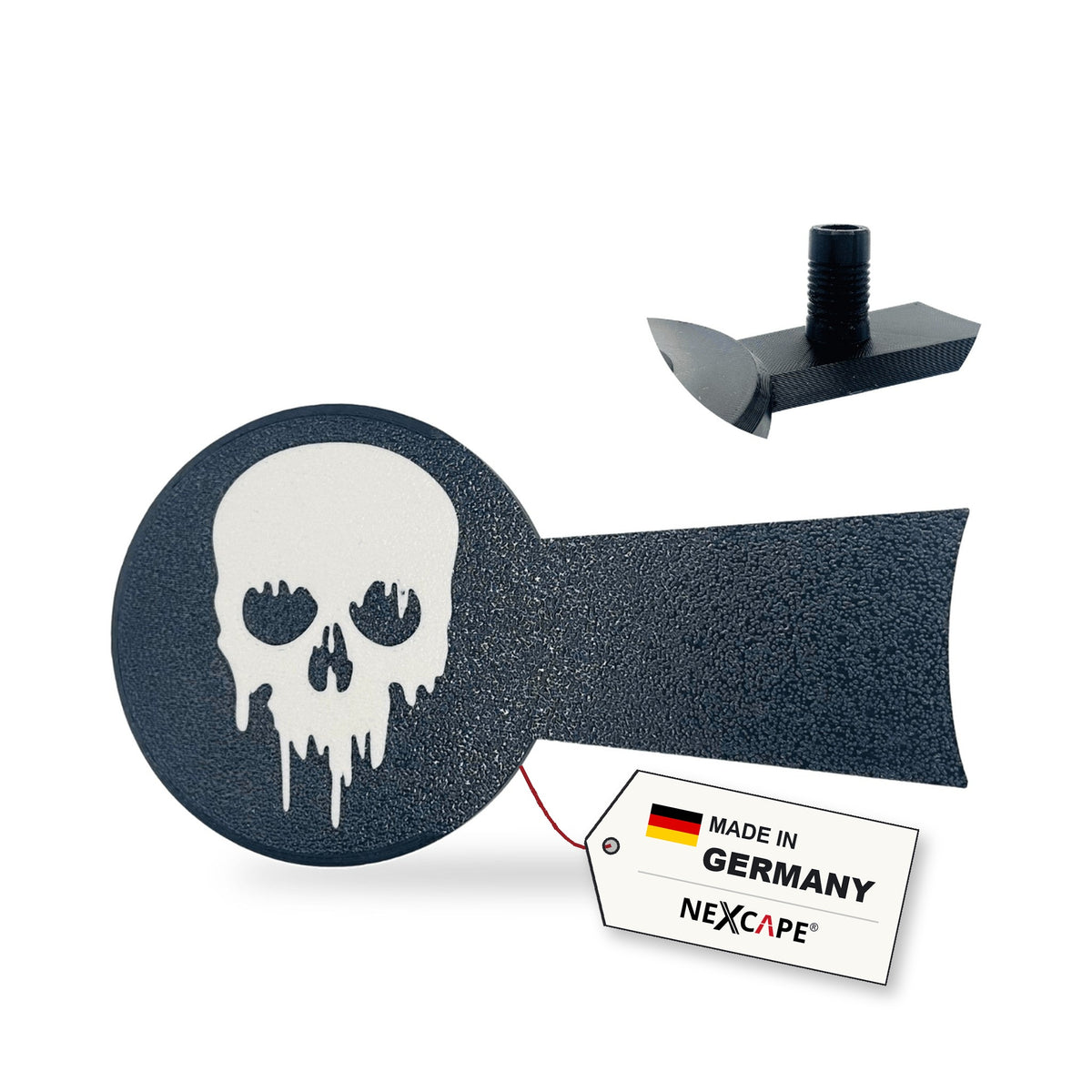 Getriebeabdeckung Skull 2 passend für Benda Napoleon Bob 125 – Produktansicht