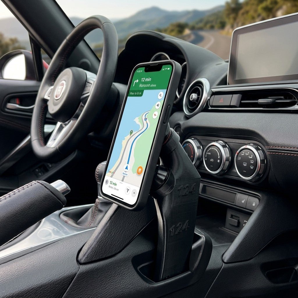 Handyhalter Cupholder-Adapter passend für Fiat 124 Spider/Mazda MX-5 – Smartphone NEXCAPE® - NEXCAPE
