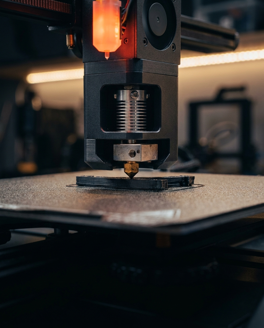 3D-Drucker beim Druck in unserer Werkstatt