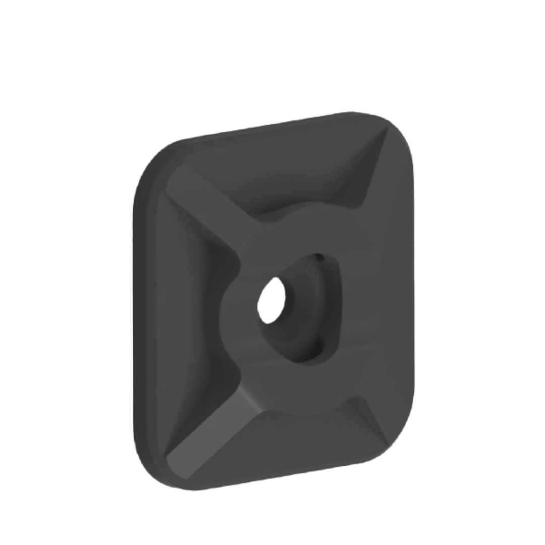 Kabelsockel 25x25mm für Kabelbinder – selbstklebend oder zum Schrauben - NEXCAPE
