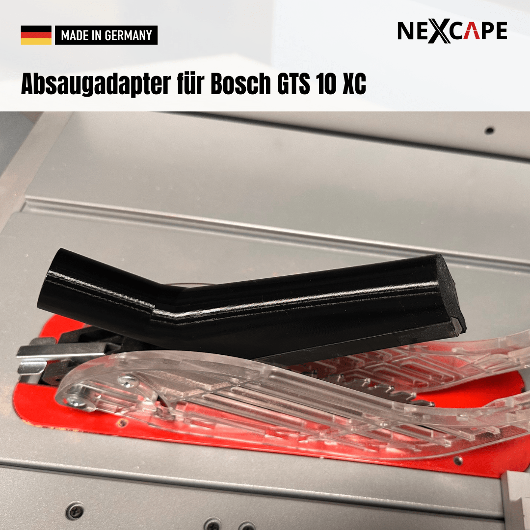 Absaugadapter passend für BOSCH GTS 10 XC – Tischkreissäge Staubabsaugung NEXCAPE®