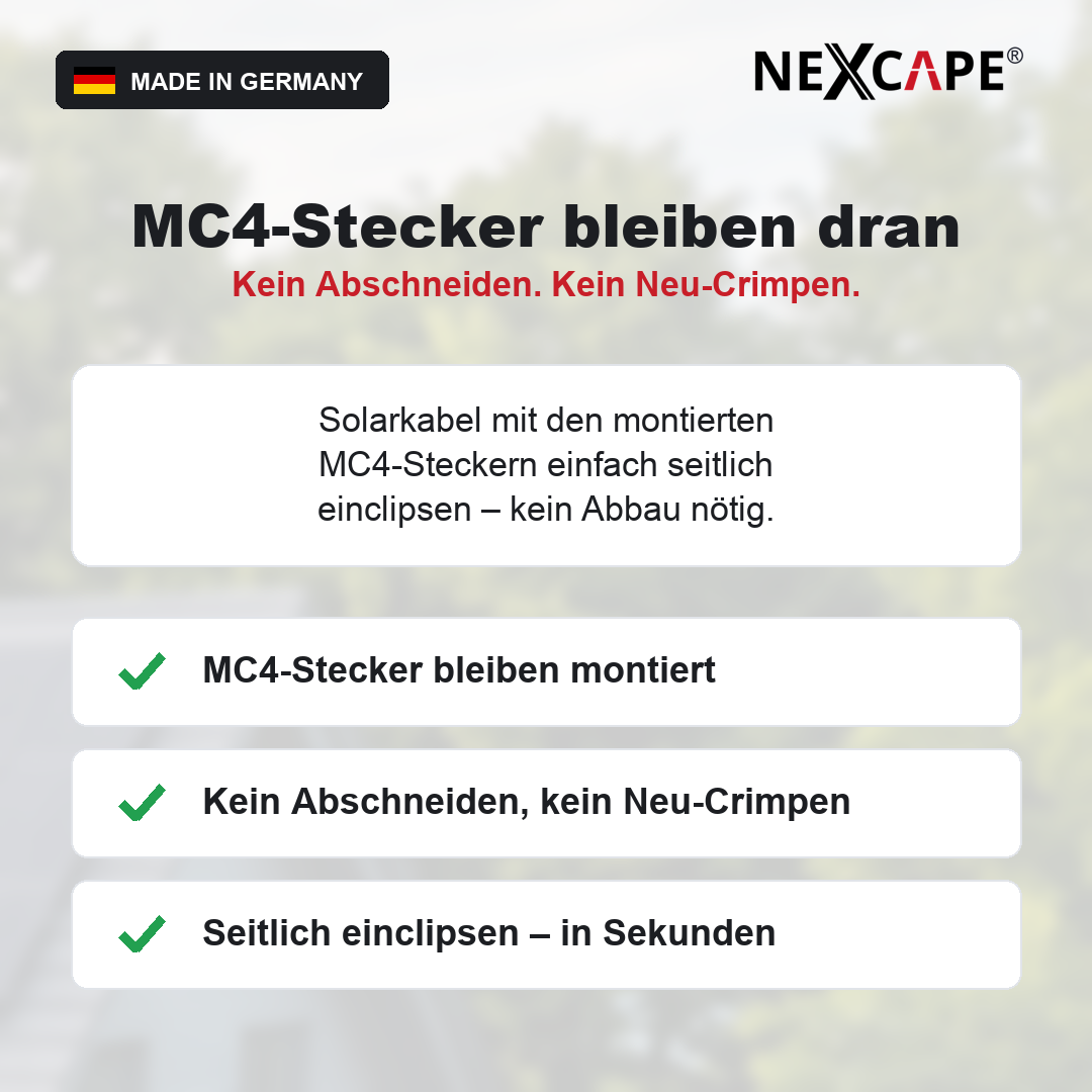 NEXCAPE PV Dachdurchführung 4 Kabel + Erdung (5 Kanäle) – Produktansicht freigestellt