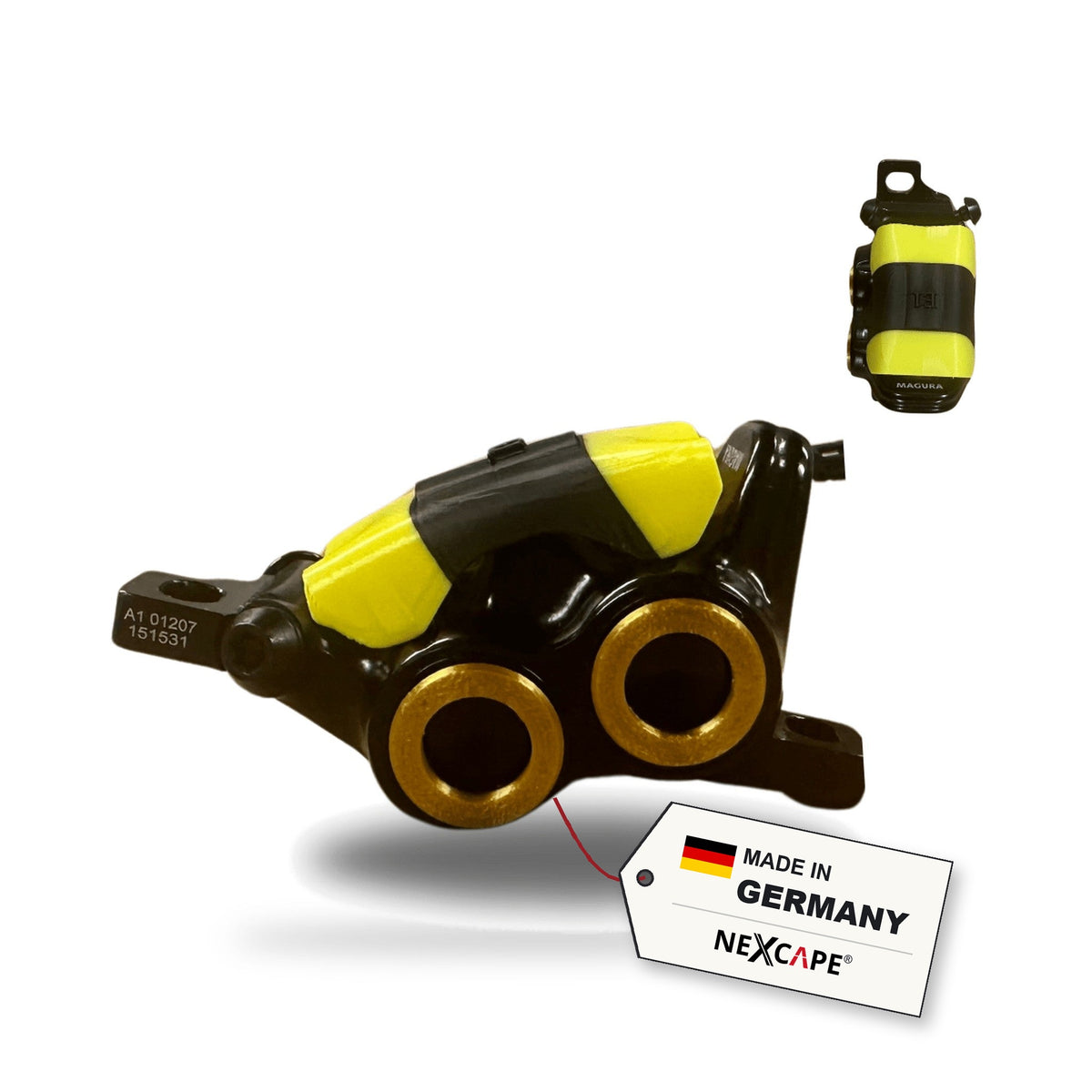 Schmutzfänger passend für Magura MT5/MT7 – Bremssattel-Schutzblende MTB E-Bike NEXCAPE® – Produktansicht