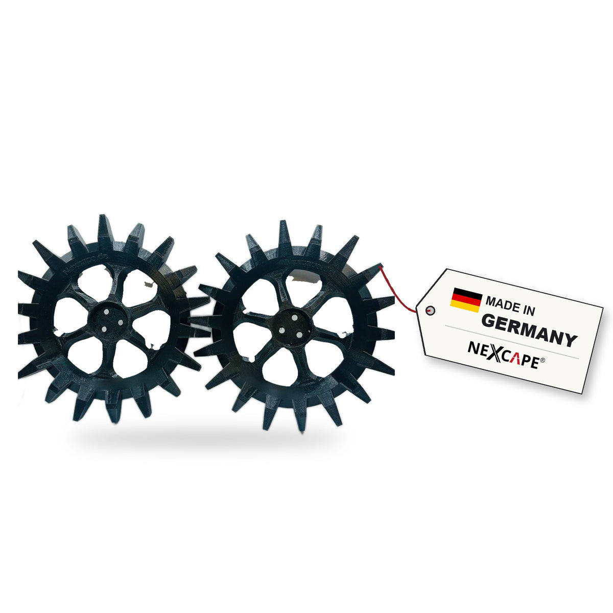 Spikeräder aus PETG im 2er-Set, passend für Husqvarna Automower 305 und 310 – Made in Germany
